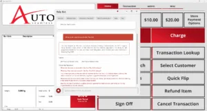 Screenshot of HelpBot assistant integrated into the Star-Plus point of sale till interface.